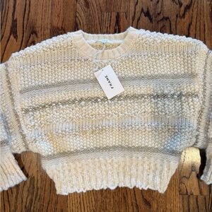 Frame Denim Women's Textured Cream Sweater